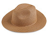 Letní klobouk / slamák unisex k dozdobení