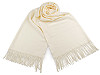Šátek / šála typu pashmina s třásněmi 70x185 cm