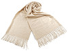 Šátek / šála typu pashmina s třásněmi 70x185 cm