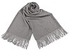 Šátek / šála typu pashmina s třásněmi 70x185 cm