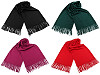 Sciarpa / foulard, tipo pashmina, con frange, dimensioni: 70 x 185 cm