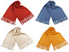 Écharpe type pashmina avec franges, 70 x 185 cm