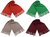 Écharpe type pashmina avec franges, 70 x 185 cm