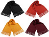 Écharpe type pashmina avec franges, 70 x 185 cm