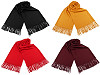 Scarf / pashmina type scarf with fringes 70x185 cm