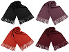 Sciarpa / foulard, tipo pashmina, con frange, dimensioni: 70 x 185 cm
