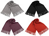 Szal / chusta typu pashmina z frędzlami 70x185 cm 