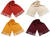 Sciarpa / foulard, tipo pashmina, con frange, dimensioni: 70 x 185 cm