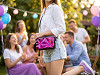 Transparentní skořepinová kabelka / pouzdro crossbody 18x11 cm