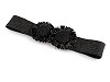 Dámsky opasok pružný šírka 4,8 cm kvety