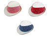 Sombrero de paja infantil de verano con corazón