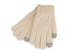 Women's knitted touch gloves