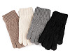 Women's knitted touch gloves