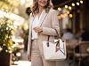Women's handbag with scarf 27x22 cm