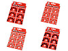 Broches de presión metálicos, tamaño 1 y 2