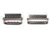 Glissière/Ajusteur de bretelles réglables, avec dents, largeur 20 ; 24 ; 30 ; 40 mm