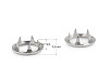 Boutons pression Roland Baby, Ø 10 mm, pour tissus fins, en vrac