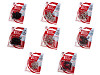 Ganci e occhielli, dimensioni: 1, 3, 4 e 6 