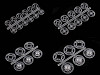Boutons pression en plastique, Ø 7 mm - Ø 15 mm