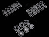 Boutons pression en plastique, Ø 7 mm - Ø 15 mm
