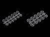 Felvarrható műanyag patent / összenyomható gomb Ø7mm - Ø 15 mm