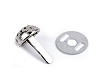 Dvojnôžkový klinec / kovové nožičky na kabelky filigrán Ø10 mm; 12 mm