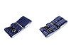 Tirantes para pantalones, estampado blue print folklore, ancho 3,5 cm, largo 120 cm