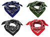 Bufanda de algodón 70x70 cm Estampado cachemir