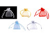 Sac cadeau en organza, 4,5 x 7 cm