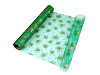 Christmas Organza Fabric with Glitter width 36 cm
