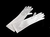 Długie rękawiczki wizytowe satynowe