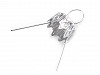 Christmas Ball Bauble Ornament Cap with Spring Wire Hangers
