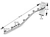 Braccio espositivo a cascata per pannello a griglia, 7 sfere, lunghezza: 30 cm