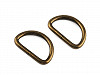 Halbring / D-Ring Breite 25 mm für Lederware