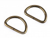 Metal D-ring width 32 mm