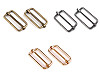 Boucle coulissante réglable pour sangle, largeur 33 mm