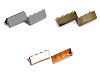 Endstück aus Metall für flache Kordel, Breite 25 mm