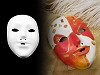 Maska na tvár detská na domaľovanie
