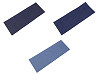 Toppe termoadesive in denim, dimensioni: 17 x 43 cm