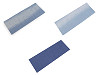 Toppe termoadesive in denim, dimensioni: 17 x 43 cm