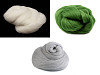 Mèche in lana pile pettinata, 20 g