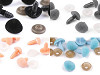 Naso triangolare in camoscio e plastica, dimensioni: 11 x 14 mm