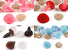 Naso triangolare in camoscio e plastica, dimensioni: 11 x 14 mm