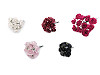 Mini-rosa di carta, artificiale, su filo