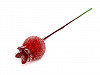 Sztuczne owoce dzikiej róży 16x22 mm oszronione