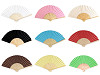 Wachlarz papierowy do ozdabiania 21x36 cm