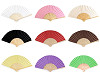 Wachlarz papierowy do ozdabiania 21x36 cm