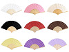Wachlarz papierowy do ozdabiania 21x36 cm