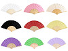 Wachlarz papierowy do ozdabiania 21x36 cm