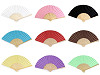 Wachlarz papierowy do ozdabiania 21x36 cm